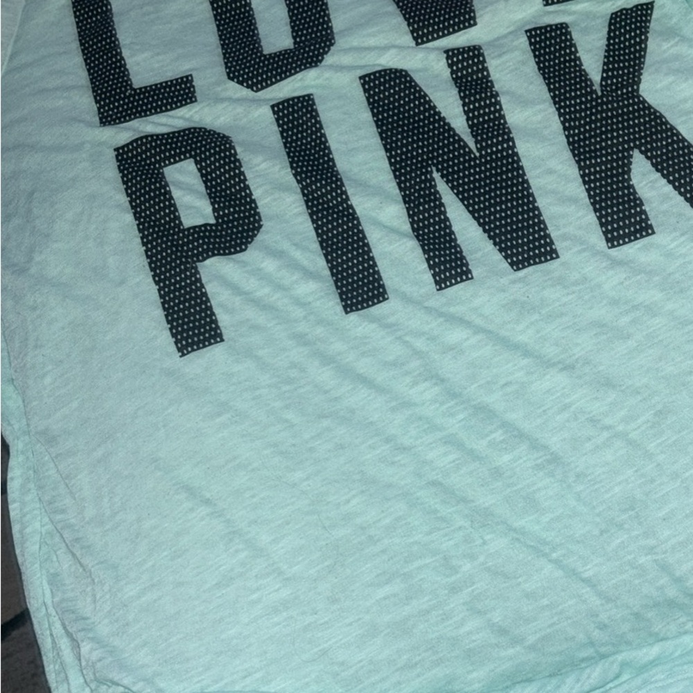 PINK Victoria's Secret Mint Green Tee